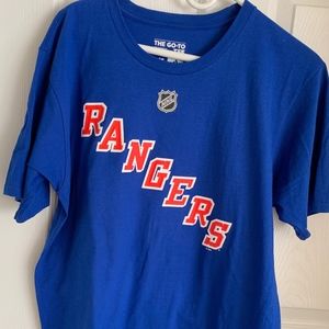 RANGERS NHL / LUNDQVIST TEE SHIRT by ADIDAS   NEW.
